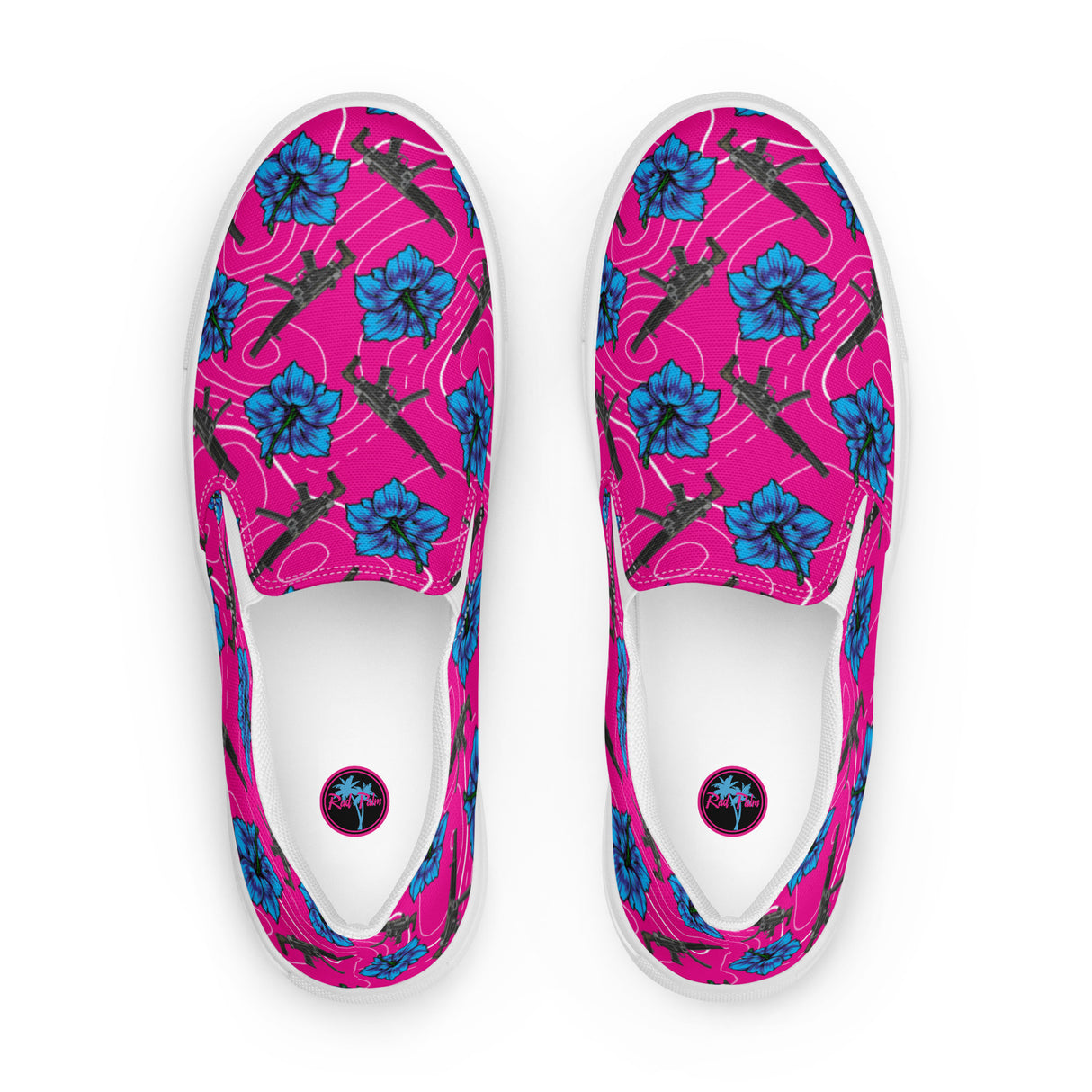 Zapatos de lona sin cordones para hombre Rad Palm High Capacity Hibiscus