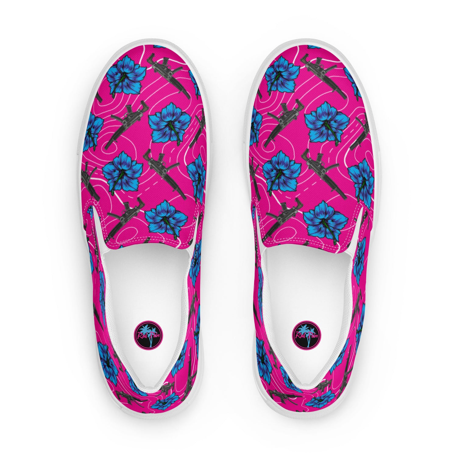 Zapatos de lona sin cordones para hombre Rad Palm High Capacity Hibiscus