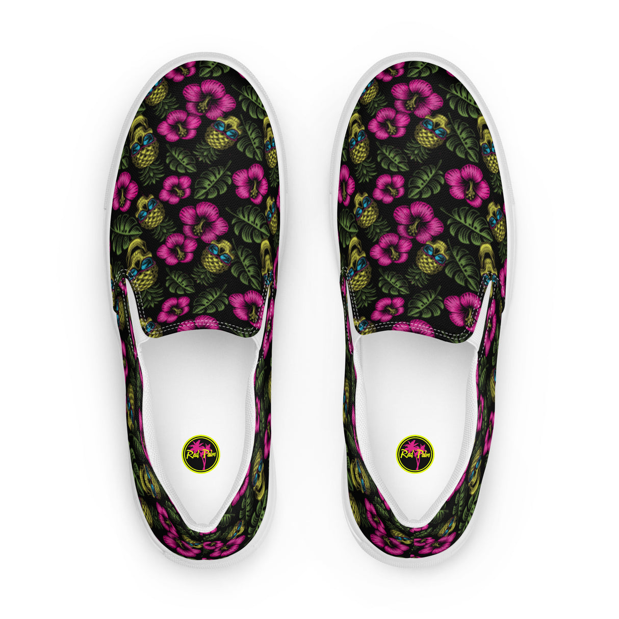 Zapatos de lona sin cordones con diseño de cabeza de piña de Rad Palm para hombre