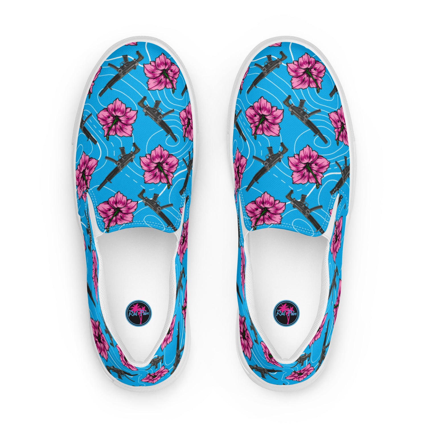 Zapatos sin cordones Hibiscus de gran capacidad para hombre de Rad Palm
