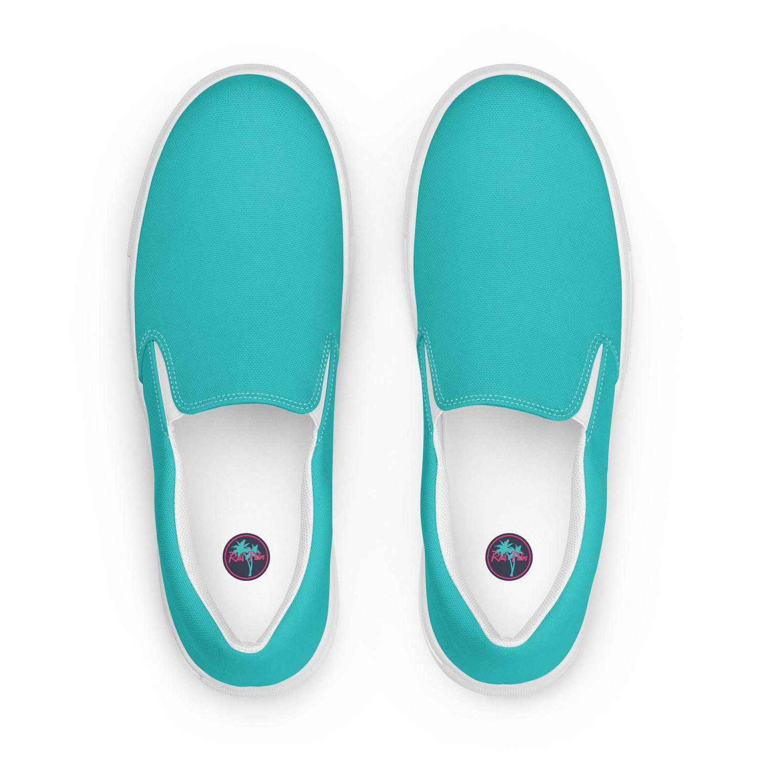 Zapatos de lona sin cordones Rad Palm Teal para hombre