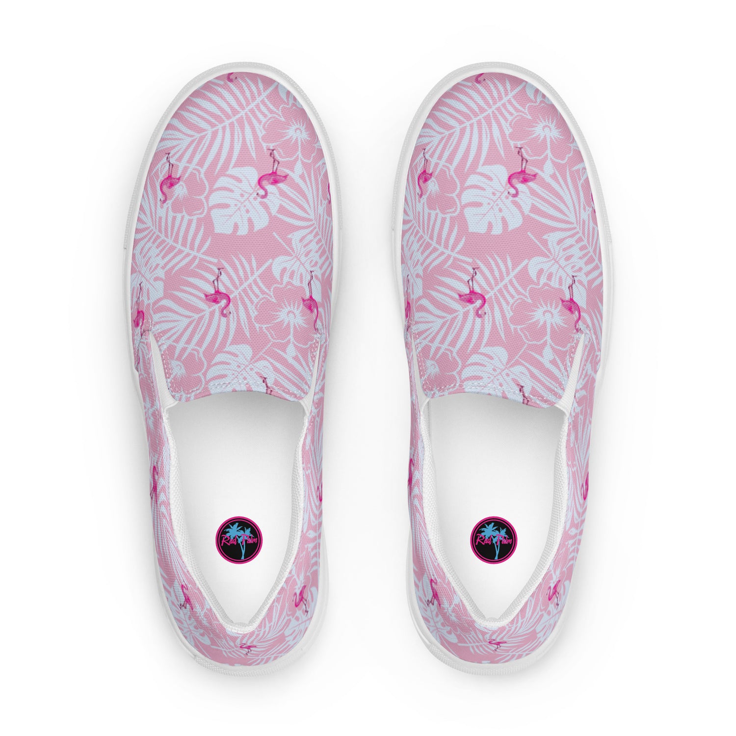 Zapatos de lona sin cordones para hombre Rad Palm Party Like A Flockstar en color rosa