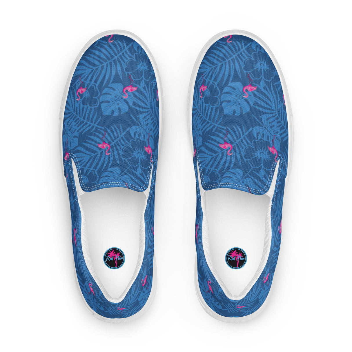 Zapatillas de lona sin cordones para hombre Rad Palm Party Like A Flockstar en color azul