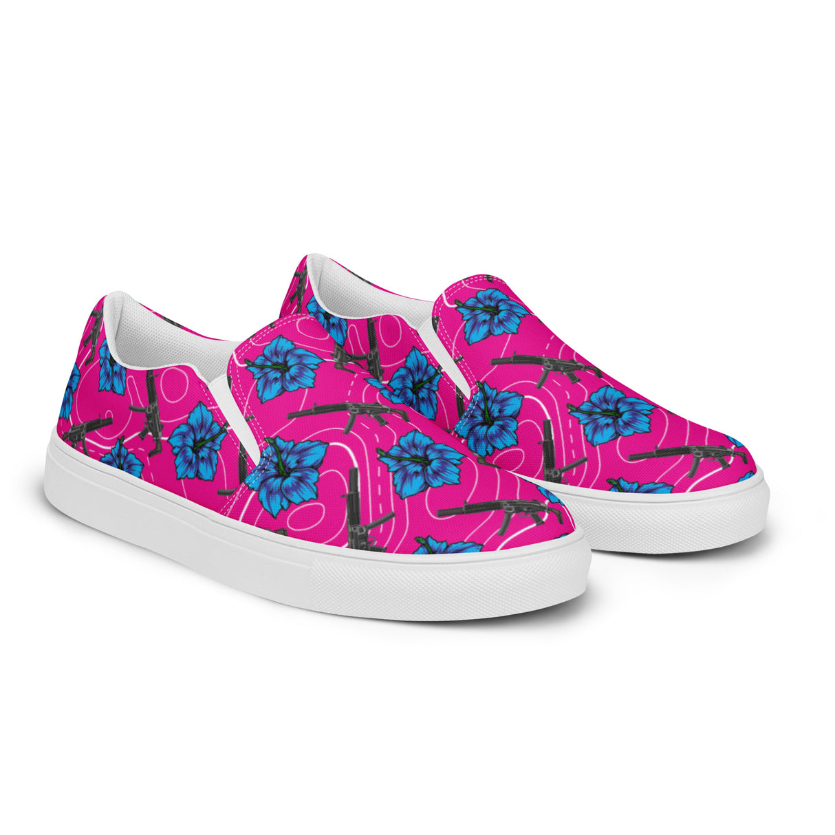 Zapatos de lona sin cordones para hombre Rad Palm High Capacity Hibiscus