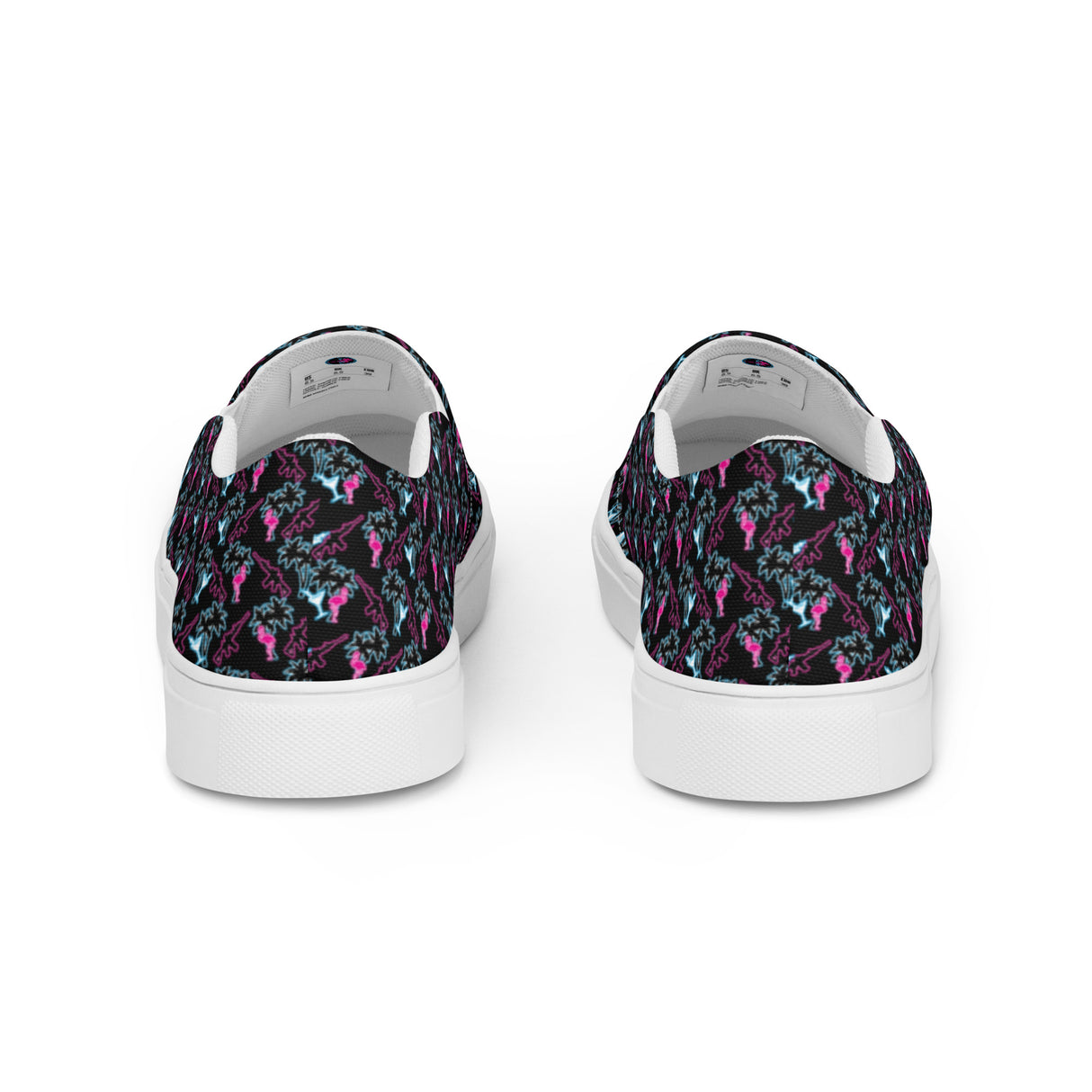 Zapatos de lona sin cordones Rad Palm Neon Attack para mujer