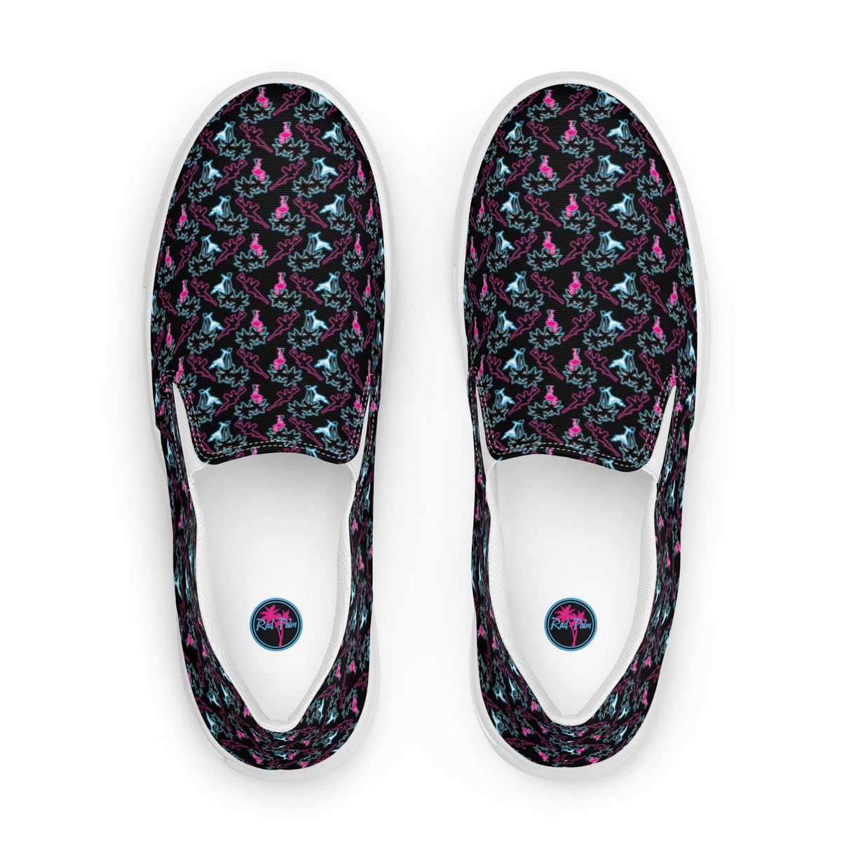Zapatos de lona sin cordones Rad Palm Neon Attack para mujer