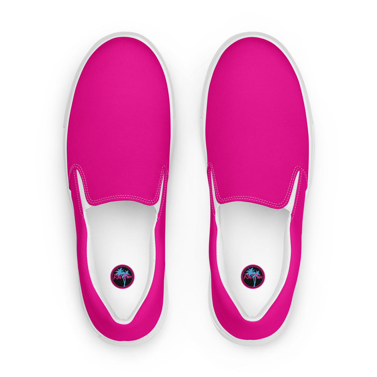 Zapatos de lona sin cordones para mujer en color rosa Rad Palm