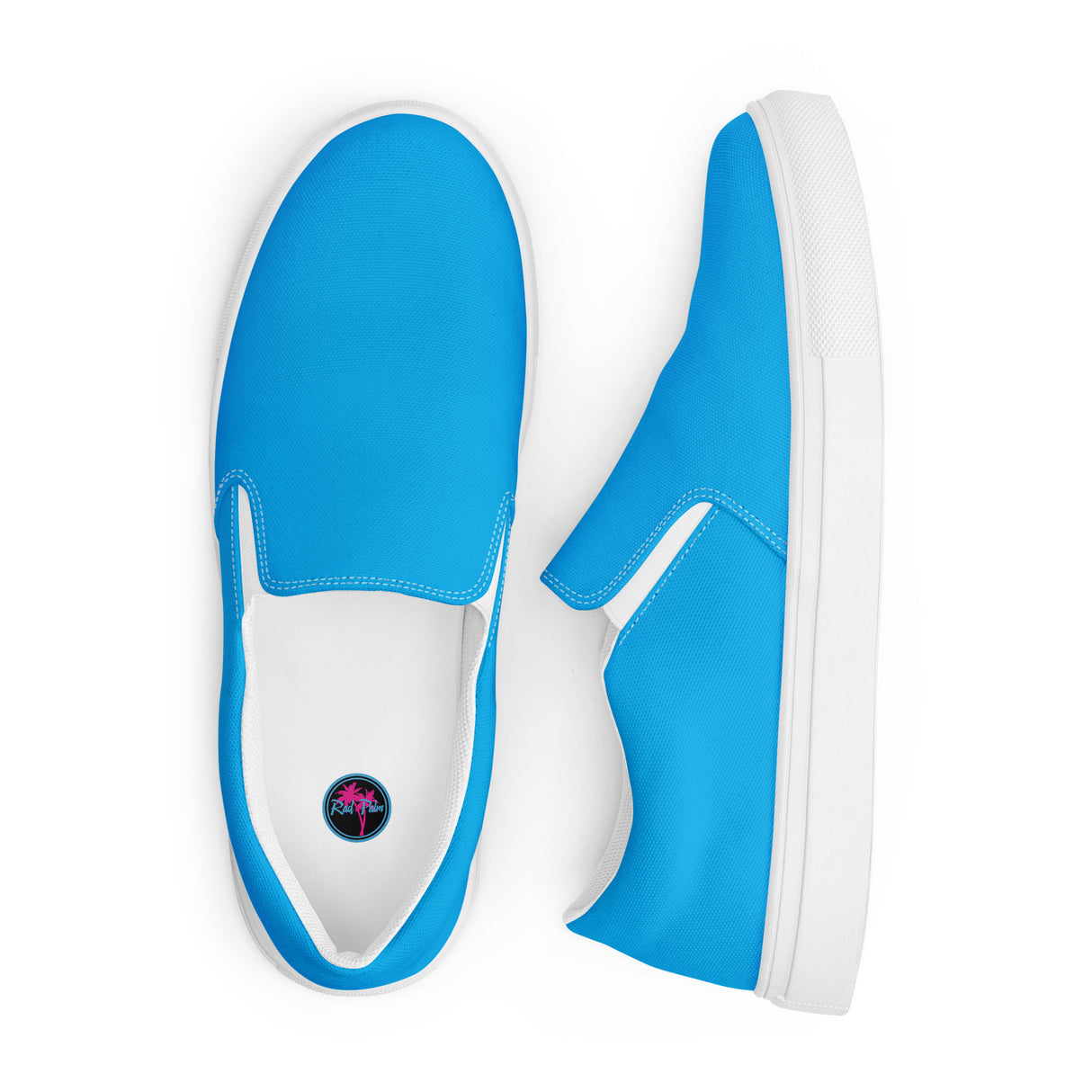 Zapatos de lona sin cordones para mujer en color azul Rad Palm