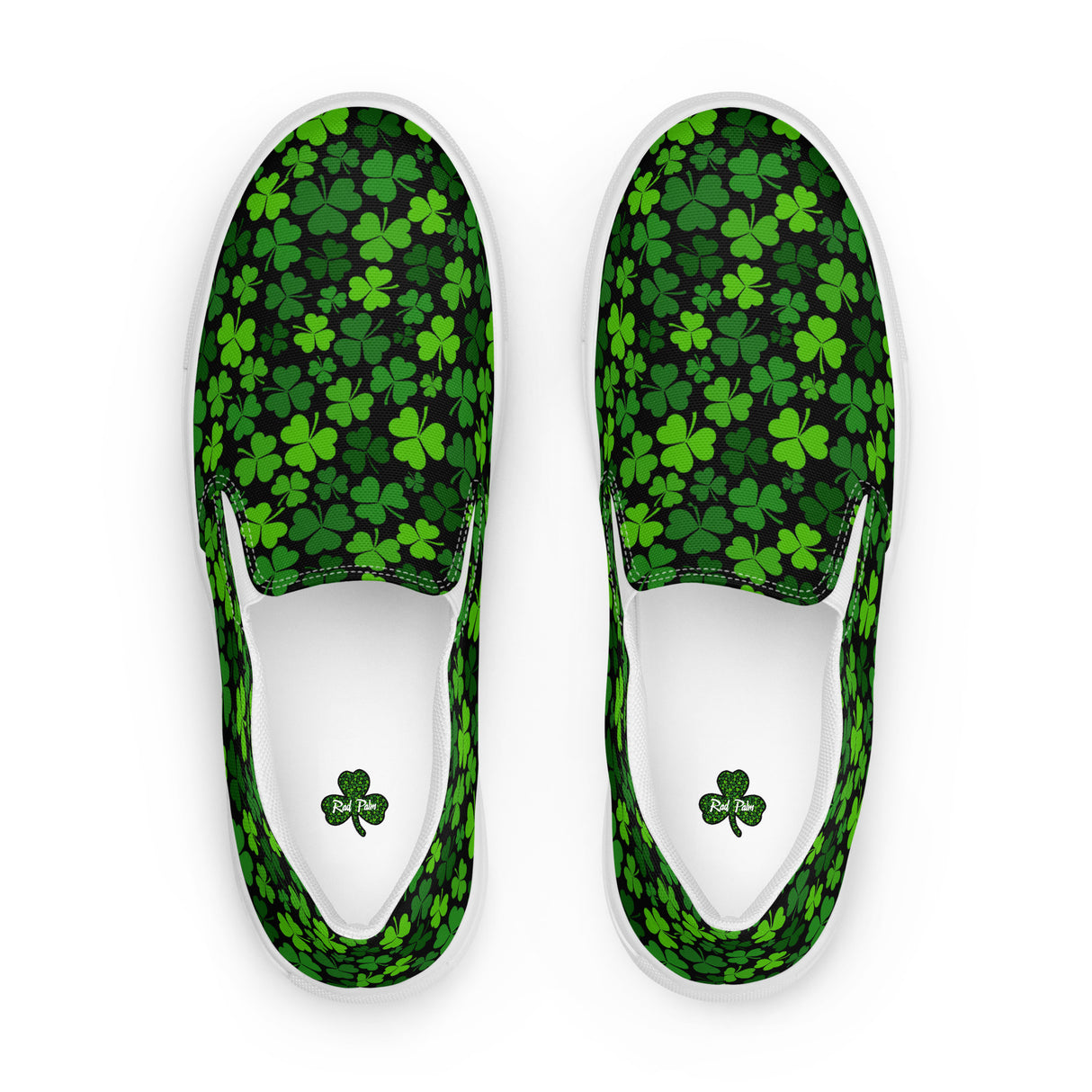 Zapatos de lona sin cordones para mujer con motivo del Día de San Patricio de Rad Palm