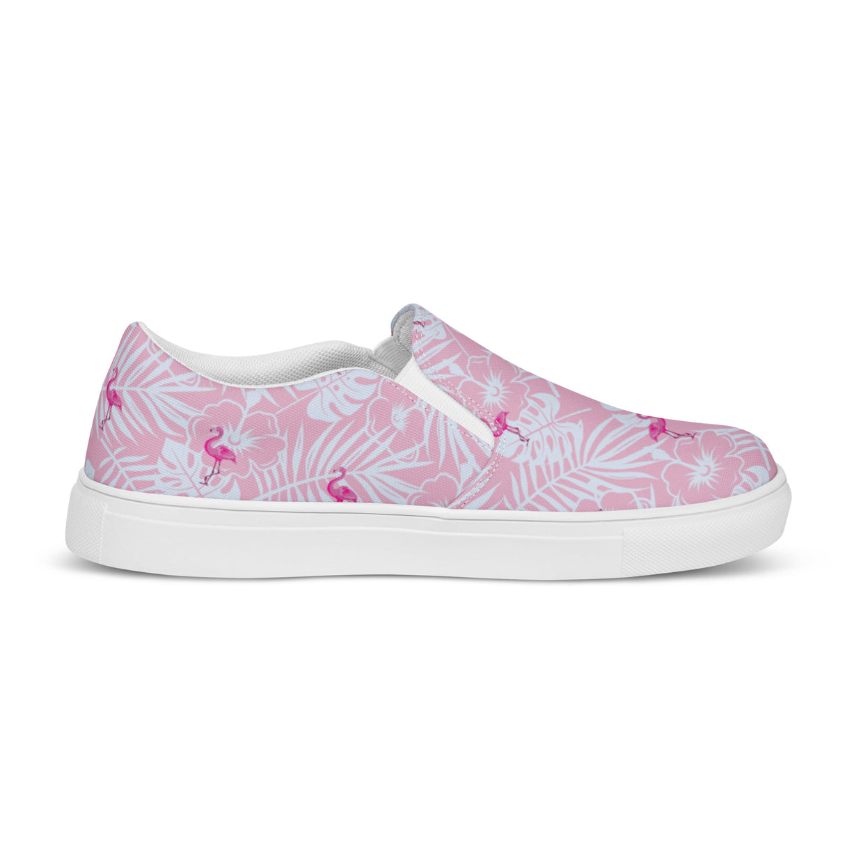 Zapatos de lona sin cordones para mujer Rad Palm Party Like A Flockstar en color rosa