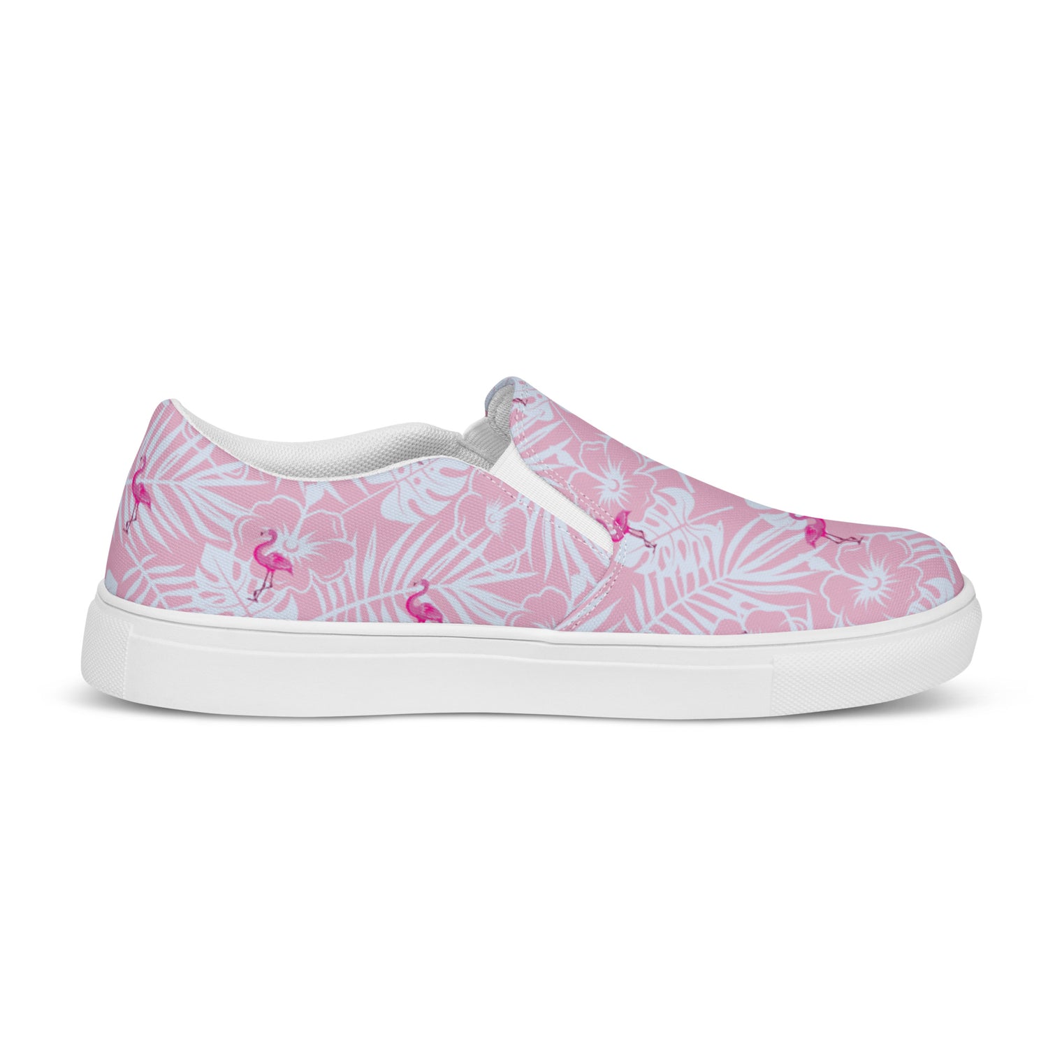 Zapatos de lona sin cordones para mujer Rad Palm Party Like A Flockstar en color rosa