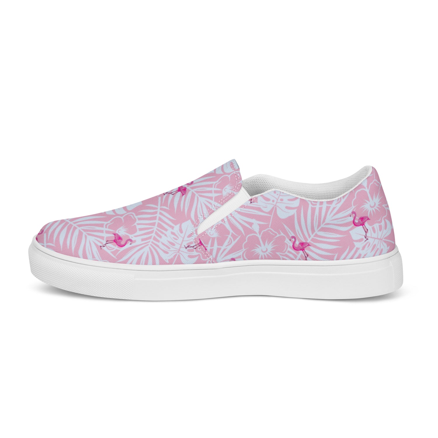 Zapatos de lona sin cordones para mujer Rad Palm Party Like A Flockstar en color rosa
