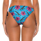 High Capacity Hibiscus Blue Bikini Briefs