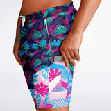 Pantalones cortos 2 en 1 Neon Jungle de Rad Palm para hombre 