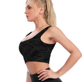 9 Lives Murdered Out Longline Bra Top