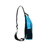 Blue Topographic Sling Bag