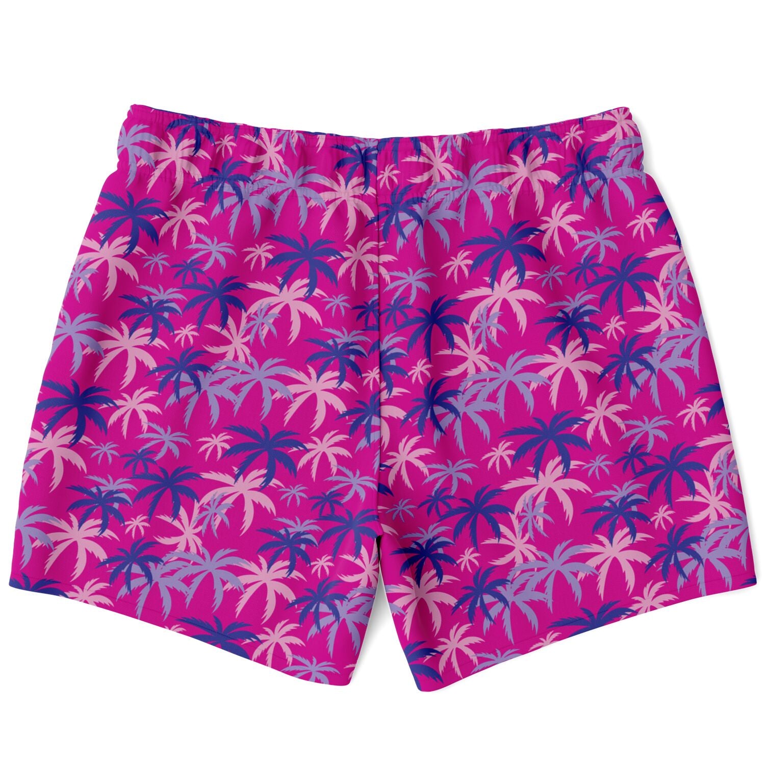 Magenta Palms Swim Trunks