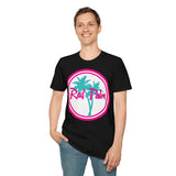 Camiseta unisex de estilo suave con logotipo grande de Rad Palm