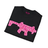 Camiseta unisex de estilo suave con diseño de escorpión y limonada rosa de RAD AF