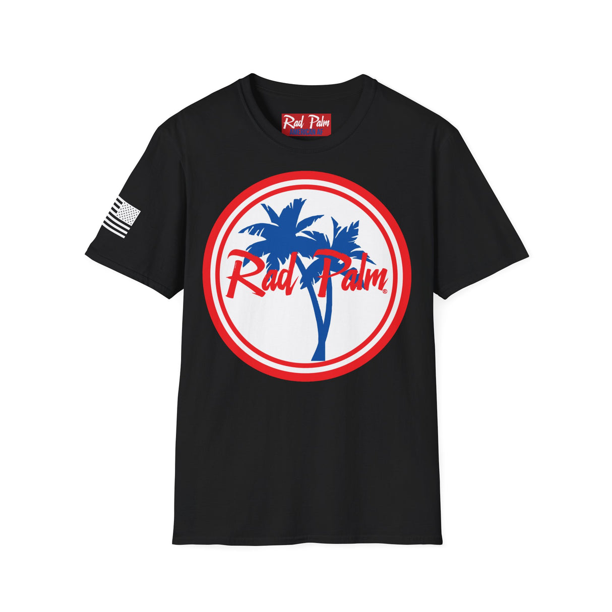 Camiseta unisex de estilo suave con el logotipo de Rad Palm