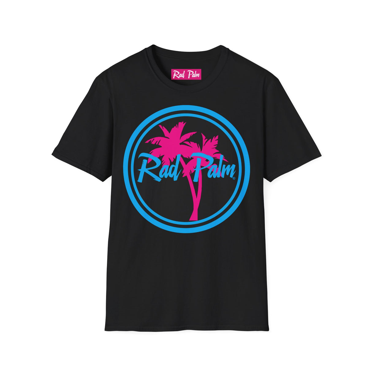 Camiseta unisex de estilo suave con el logotipo de Rad Palm