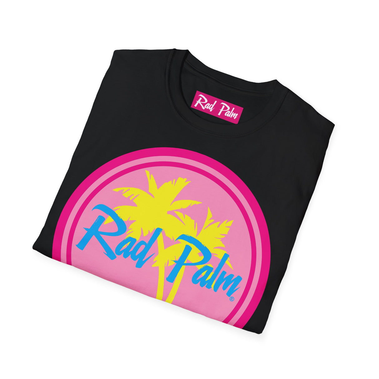 Camiseta unisex de estilo suave con el logotipo de Rad Palm