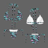 Miami Tiger Stripe Teal