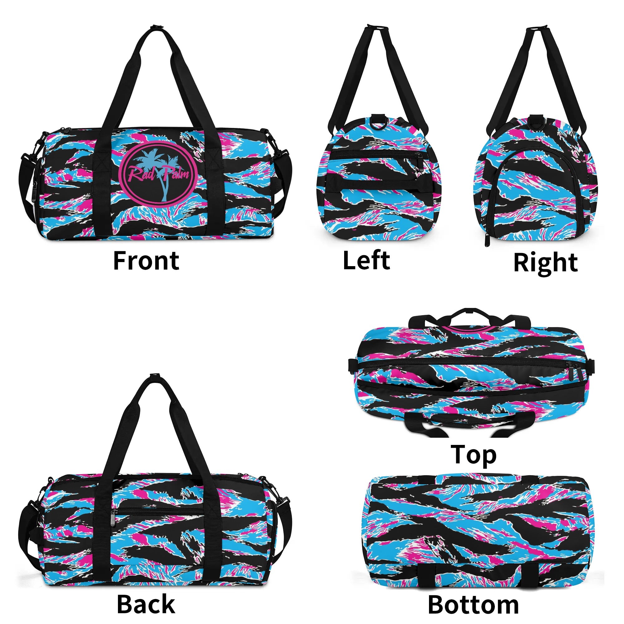 Miami Tiger Stripe Gym Bag