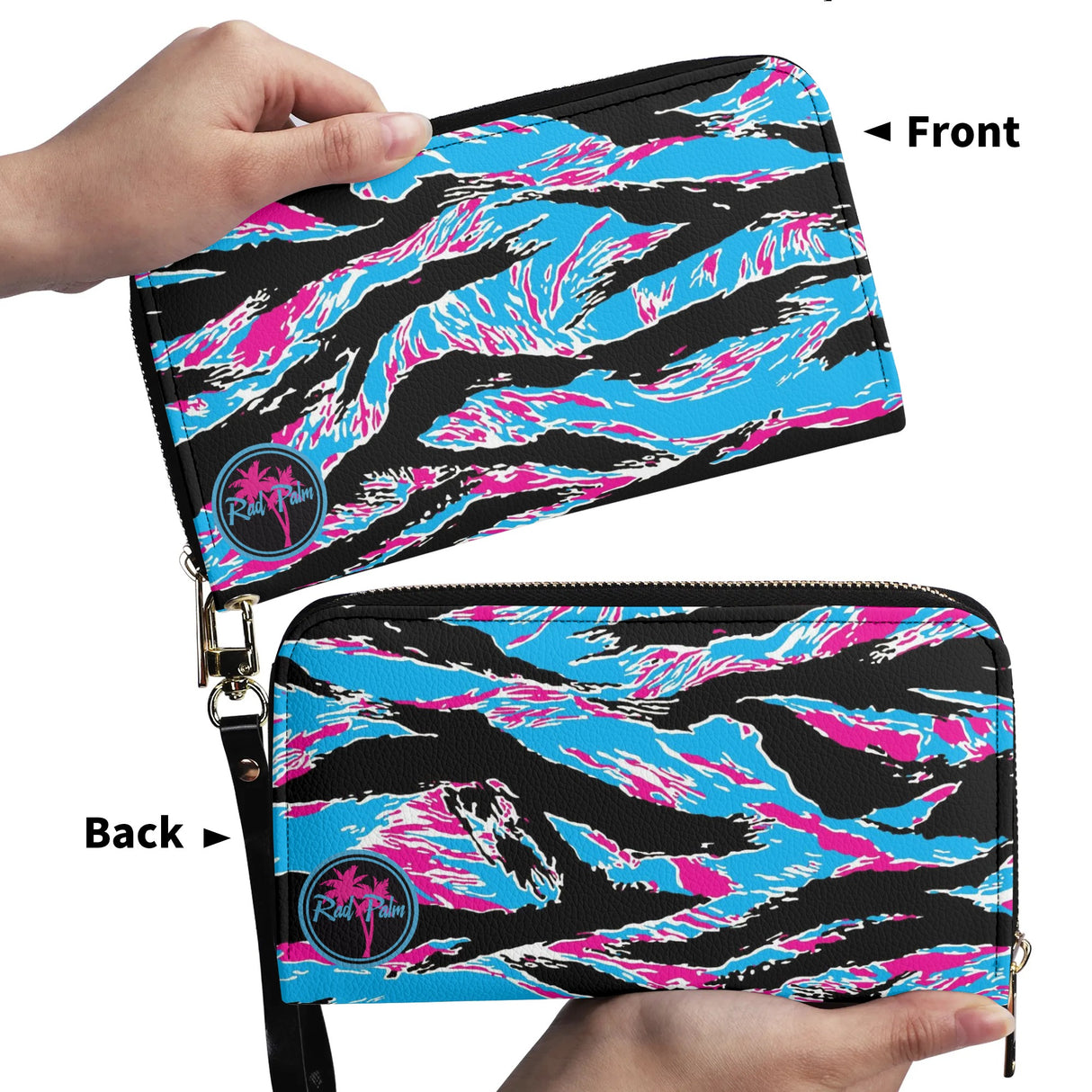 Miami Tiger Stripe PU Leather Wallet