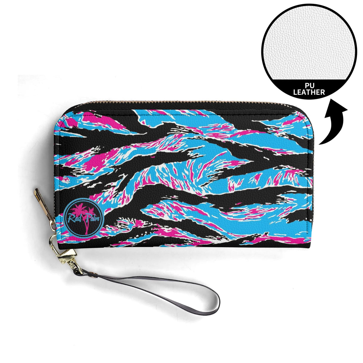 Miami Tiger Stripe PU Leather Wallet