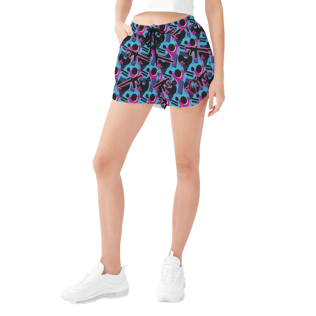 Pantalones cortos casuales de playa para mujer Honey Badger