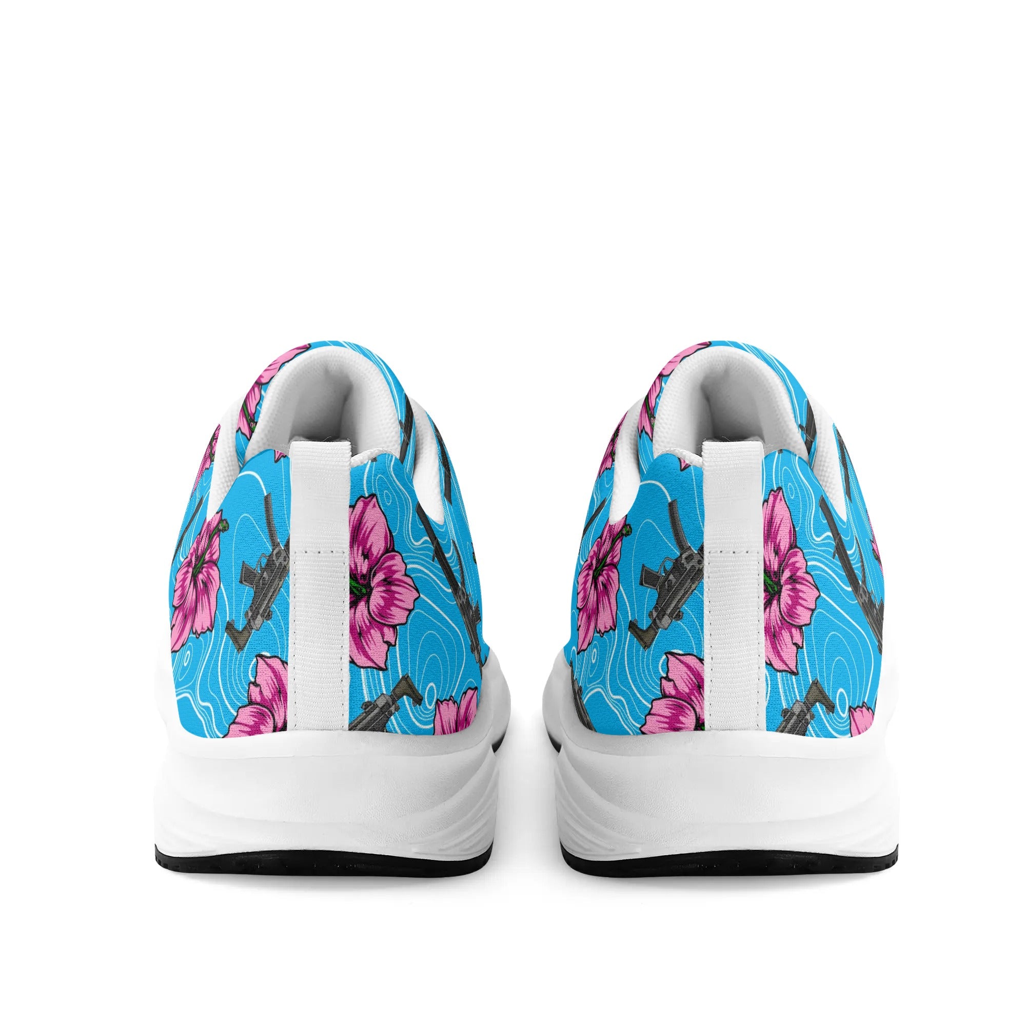 High Capacity Hibiscus Blue Running Shoes