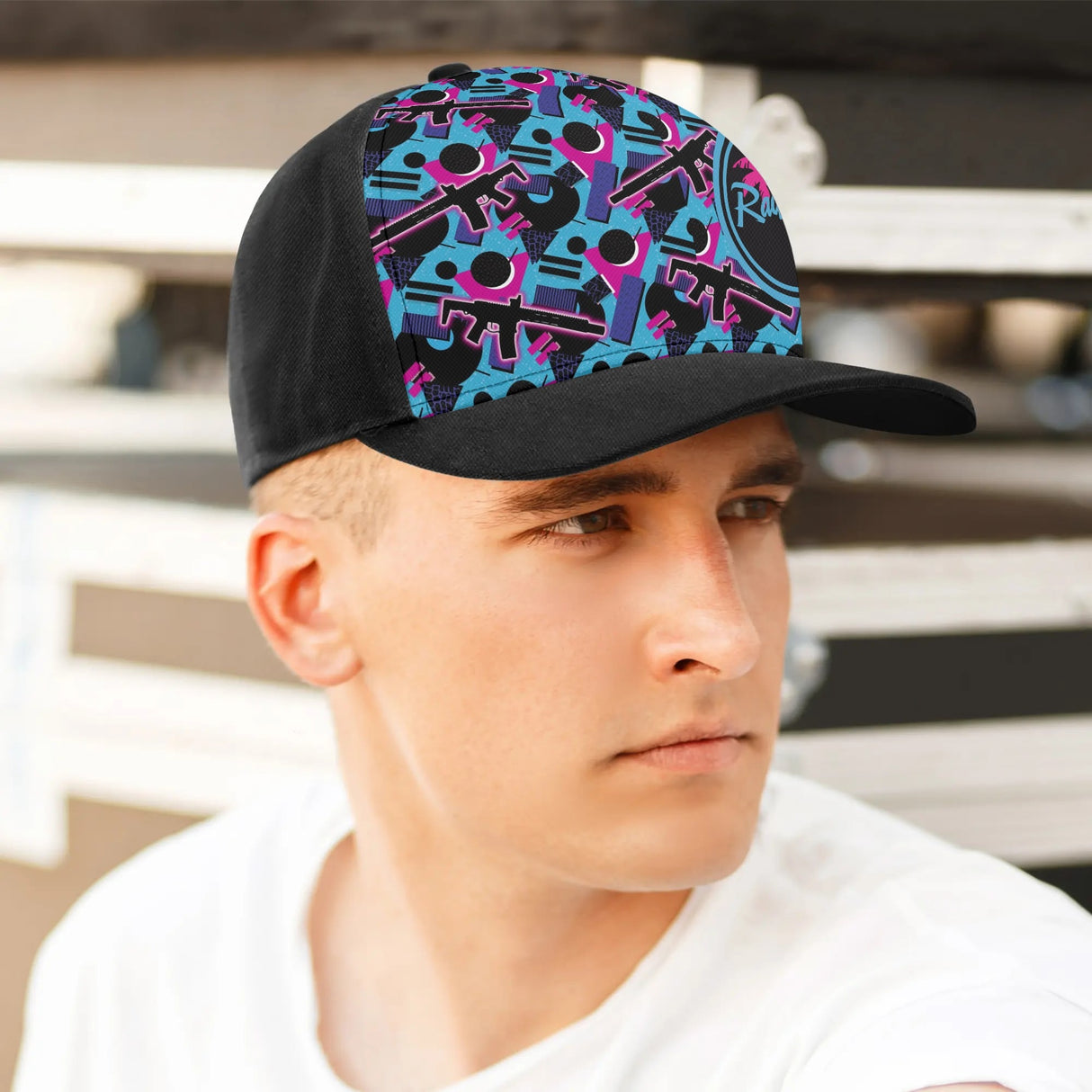 Gorra de béisbol con diseño de tejón de miel