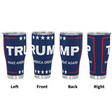 Vaso de acero inoxidable con la frase "Trump MAGA" de 30 onzas