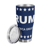 Vaso de acero inoxidable con la frase "Trump MAGA" de 30 onzas