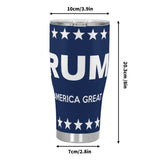 Vaso de acero inoxidable con la frase "Trump MAGA" de 30 onzas