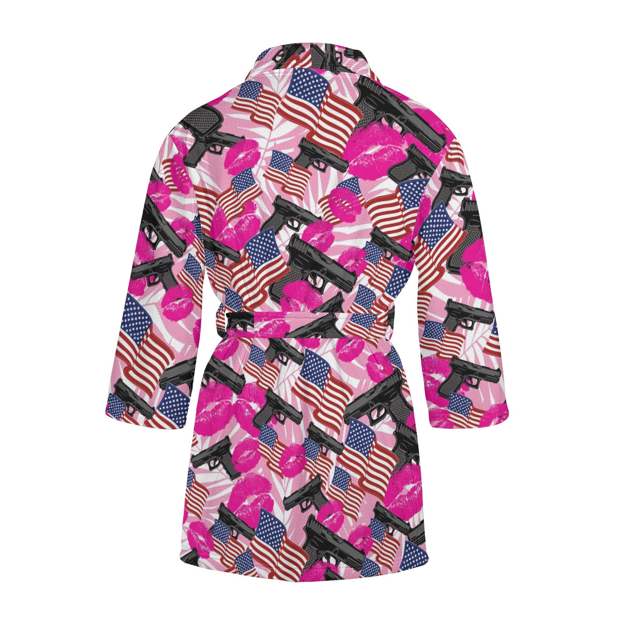 The Patriot Barbie Womens Short Bathrobe