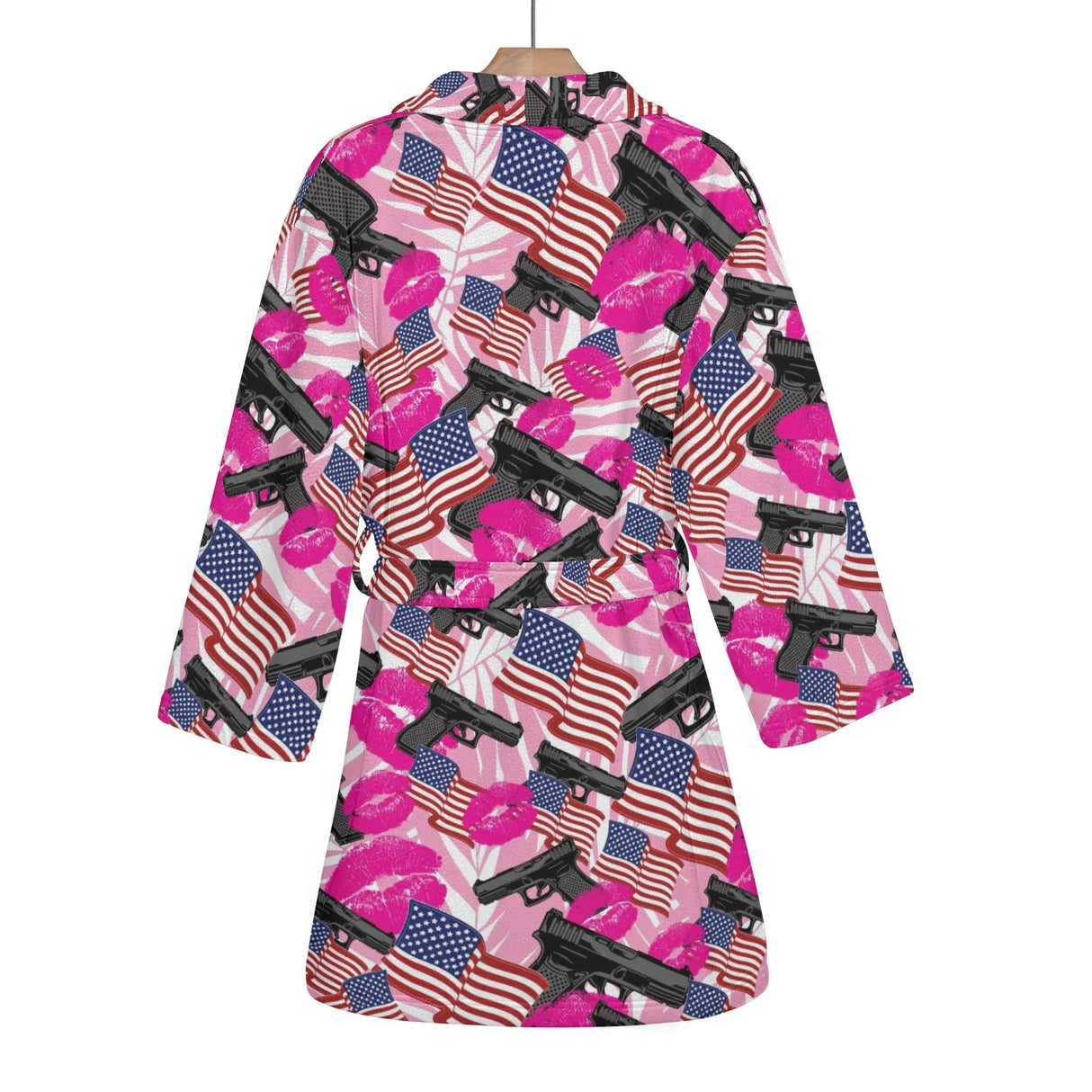 The Patriot Barbie Womens Short Bathrobe