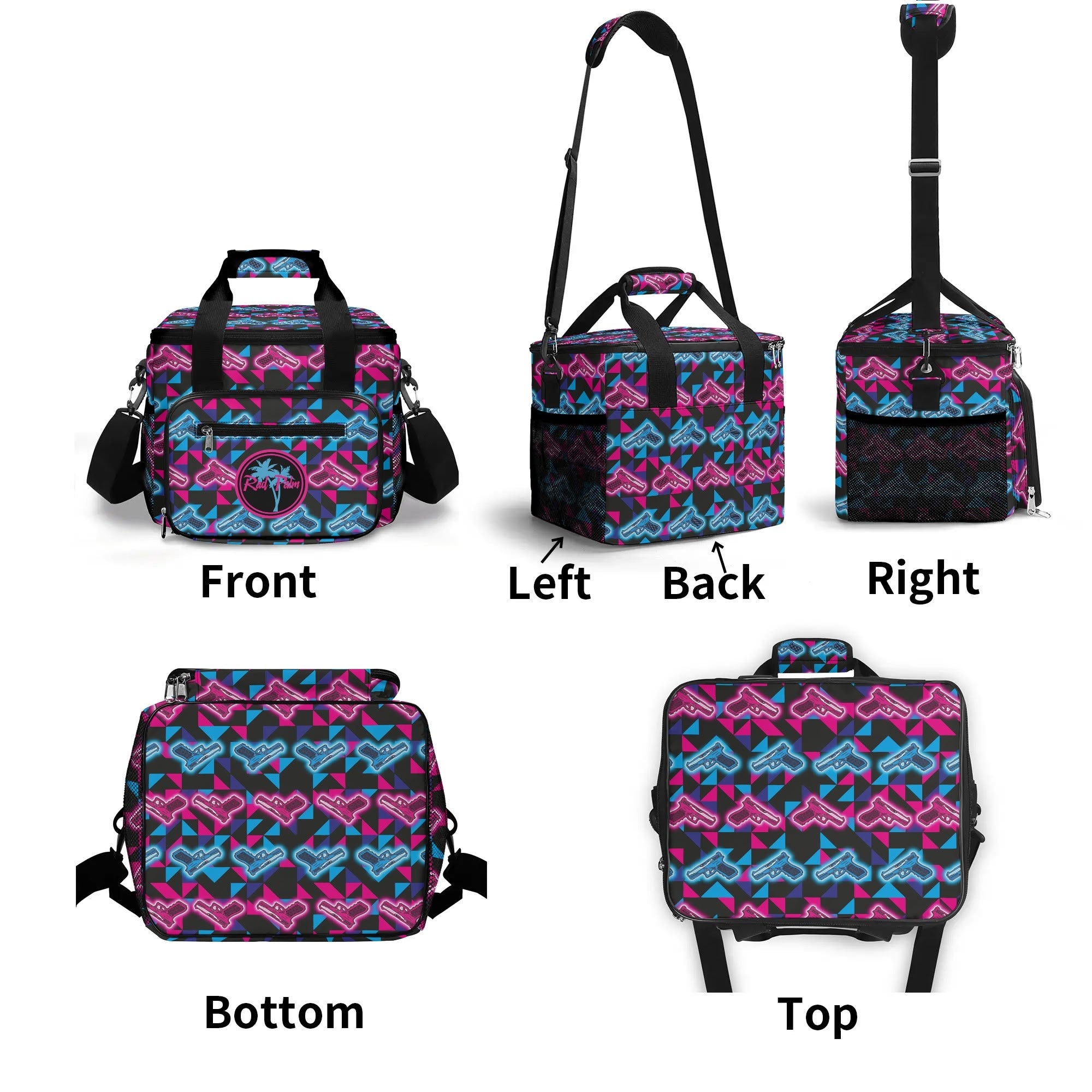 Neon Glocks Insulated Leakproof Cooler Bag Lunch Box