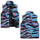 Miami Tiger Stripe Zip Up Puffer Vest