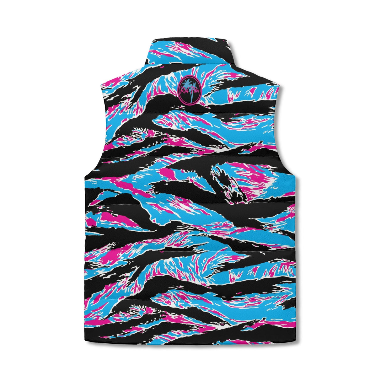 Miami Tiger Stripe Zip Up Puffer Vest