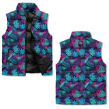 Neon Jungle Zip Up Puffer Vest