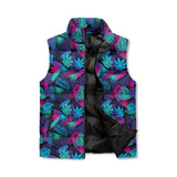 Neon Jungle Zip Up Puffer Vest