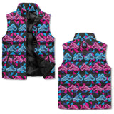 Neon Glocks Zip Up Puffer Vest