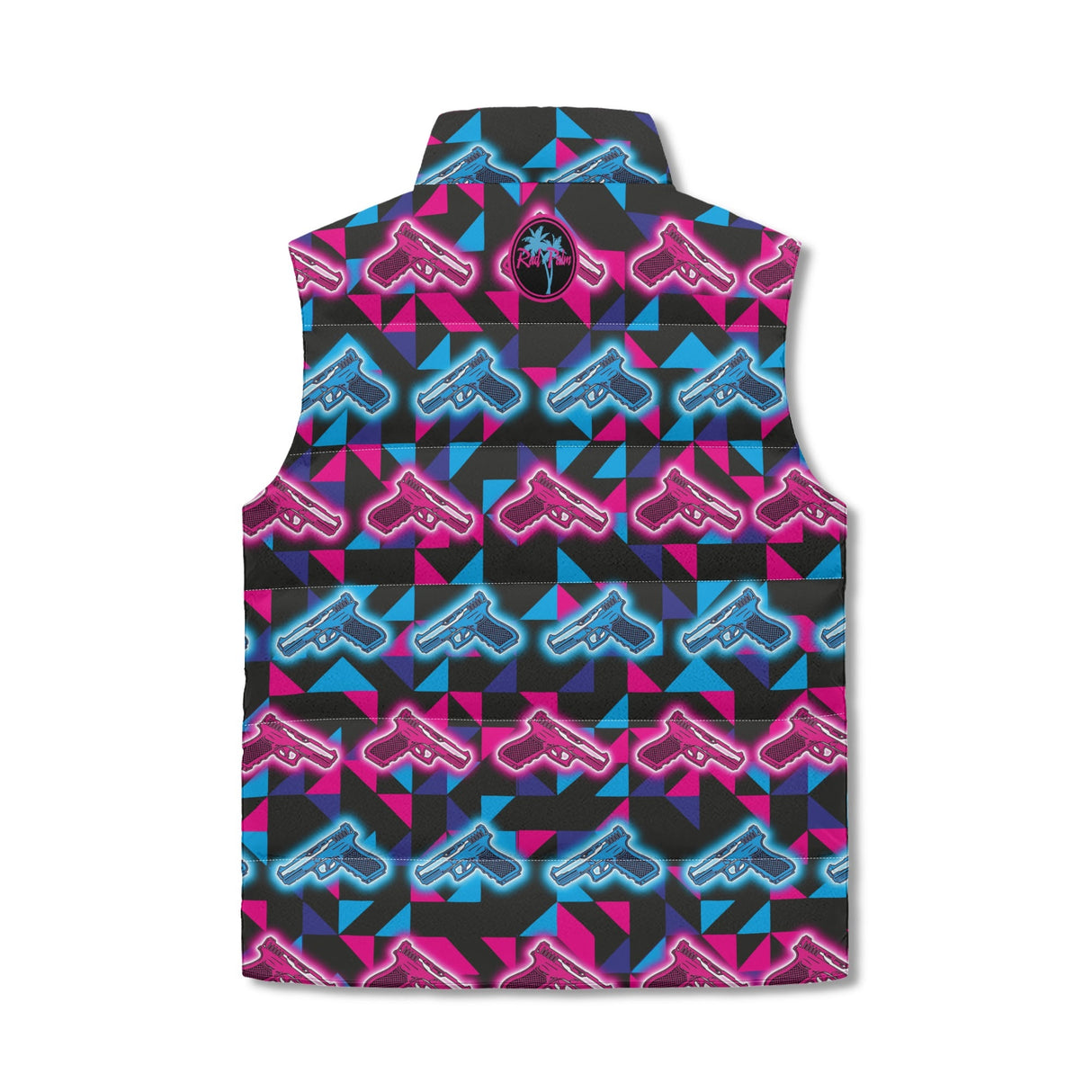 Neon Glocks Zip Up Puffer Vest