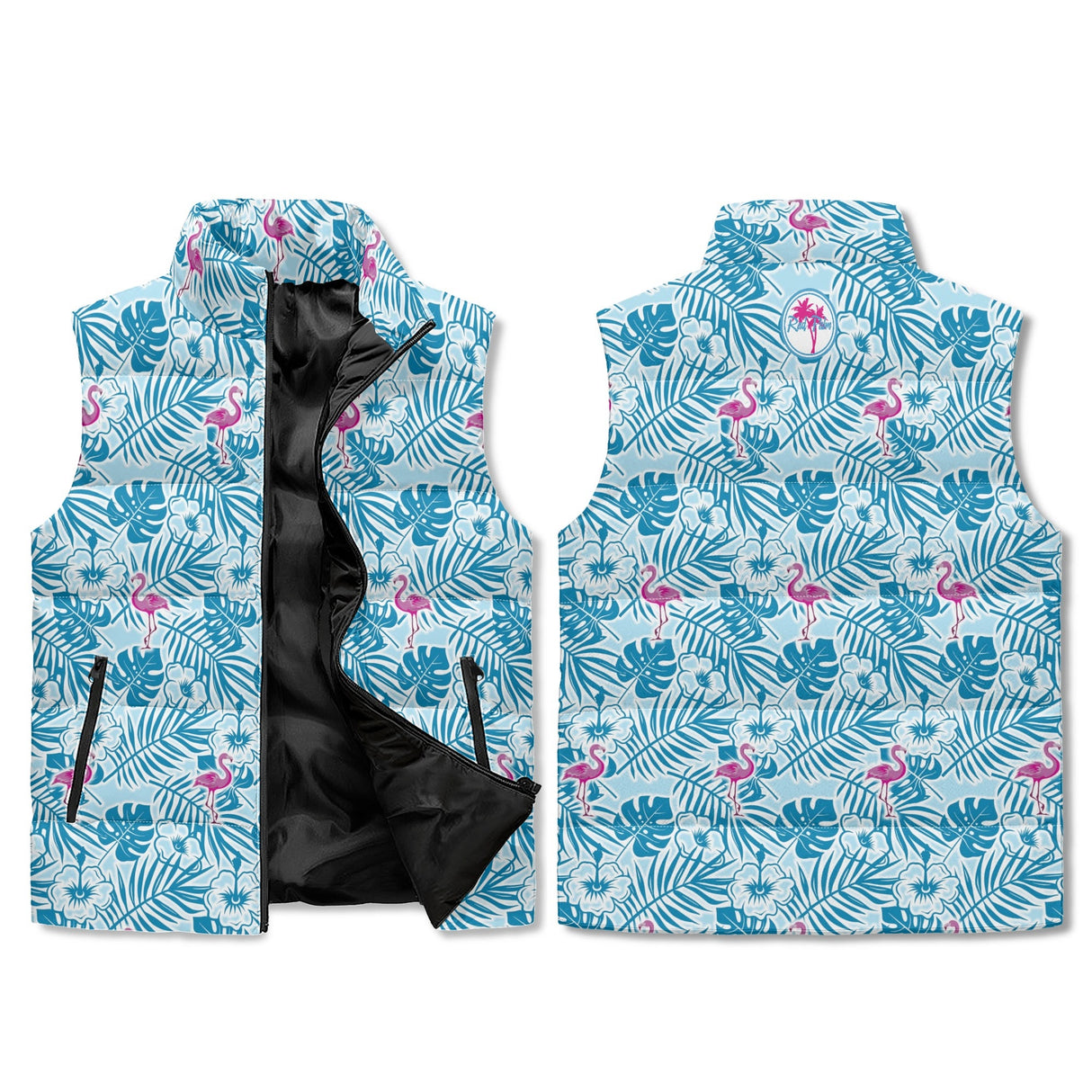 Party Like A Flockstar Zip Up Puffer Vest