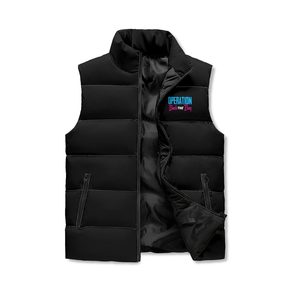 Operation Back The Bay Zip Up Puffer Vest