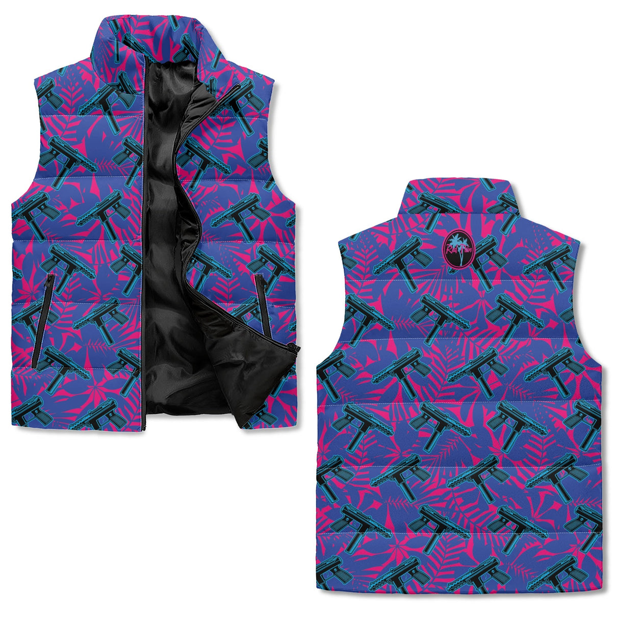 9 Lives Zip Up Puffer Vest