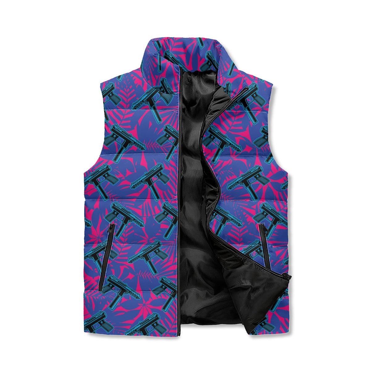 9 Lives Zip Up Puffer Vest