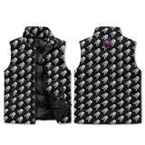 Crossbones Zip Up Puffer Vest